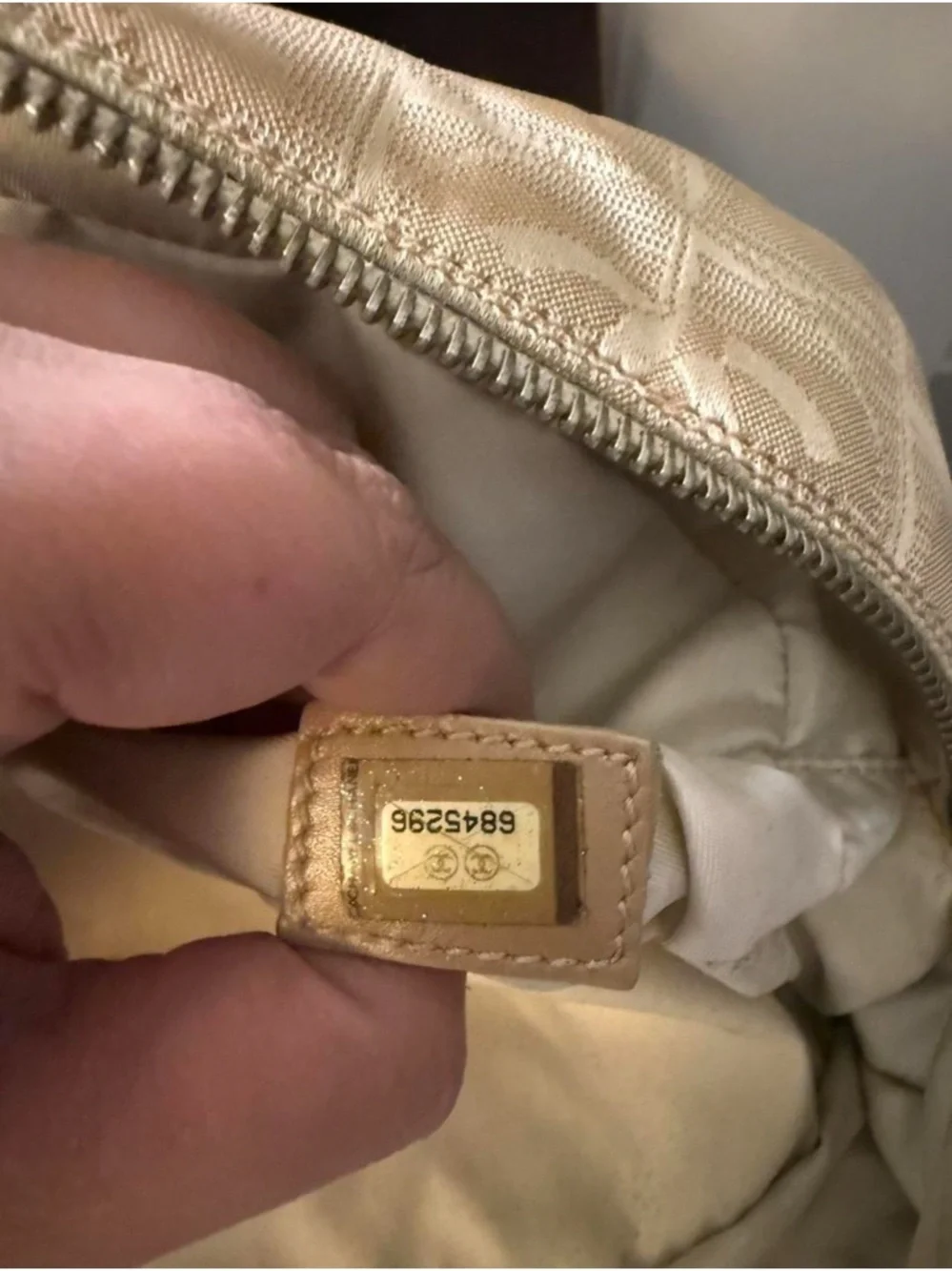 CHANEL Beige Jacquard Tote and Satchel Travel Line Set - Picture 11 of 12